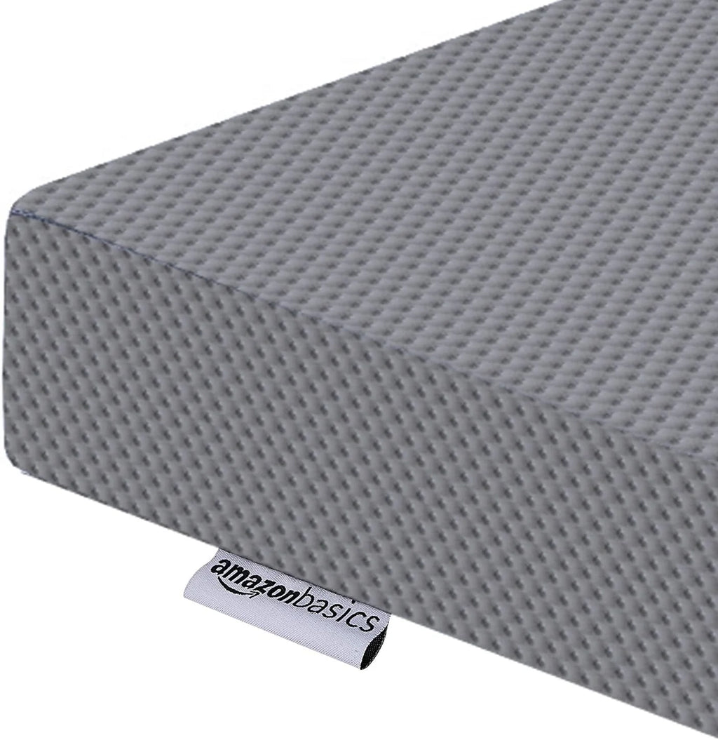 Amazon Basics Materac składany z pianką z pamięcią kształtu, 120 x 195 x 10 cm