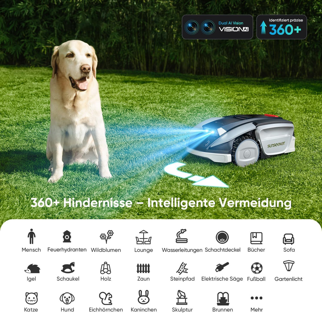Sunseeker S5 AWD robot koszący bez kabla ograniczającego, 1600 m², kosiarka