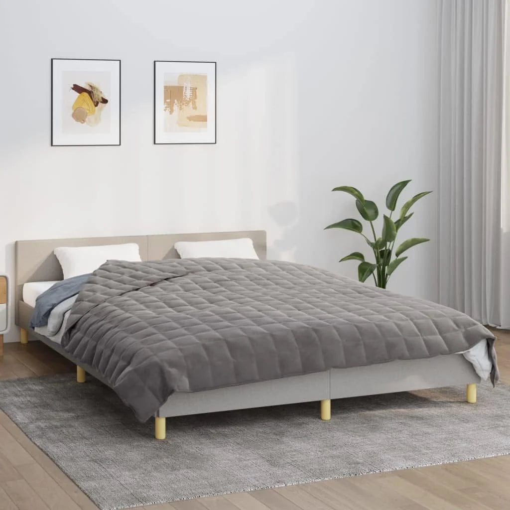 Koc obciążeniowy 200x220 cm 13 kg szary