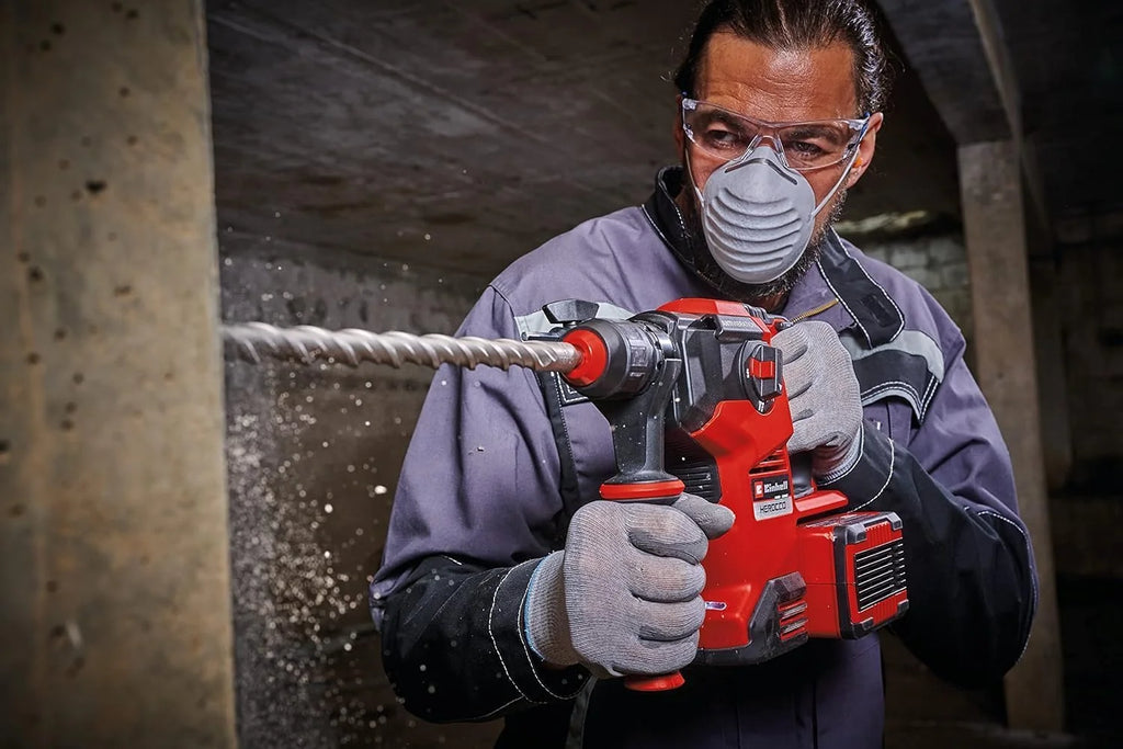 Einhell Herocco 36/28 Power X-Change akumulatorowy młot udarowo-obrotowy (Twin-Pack, wiercenie/wiercenie udarowe/dłutowanie z/bez mocowania, 3,2 J, bezszczotkowy, SDS+, w zestawie E-Box, bez