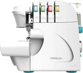 Cecotec Maszyna do szycia, BelleCouture OverLock, prędkość 1100 obr/min, regulowane ciśnienie wykrawania, postęp różnicowy, funkcje ściegu 4-nitkowego i zestaw akcesoriów
