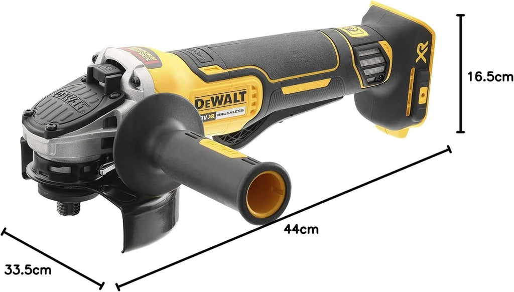 Dewalt Xr Akumulatorowa Szlifierka Kątowa, Czarny/Żółty, 125 mm