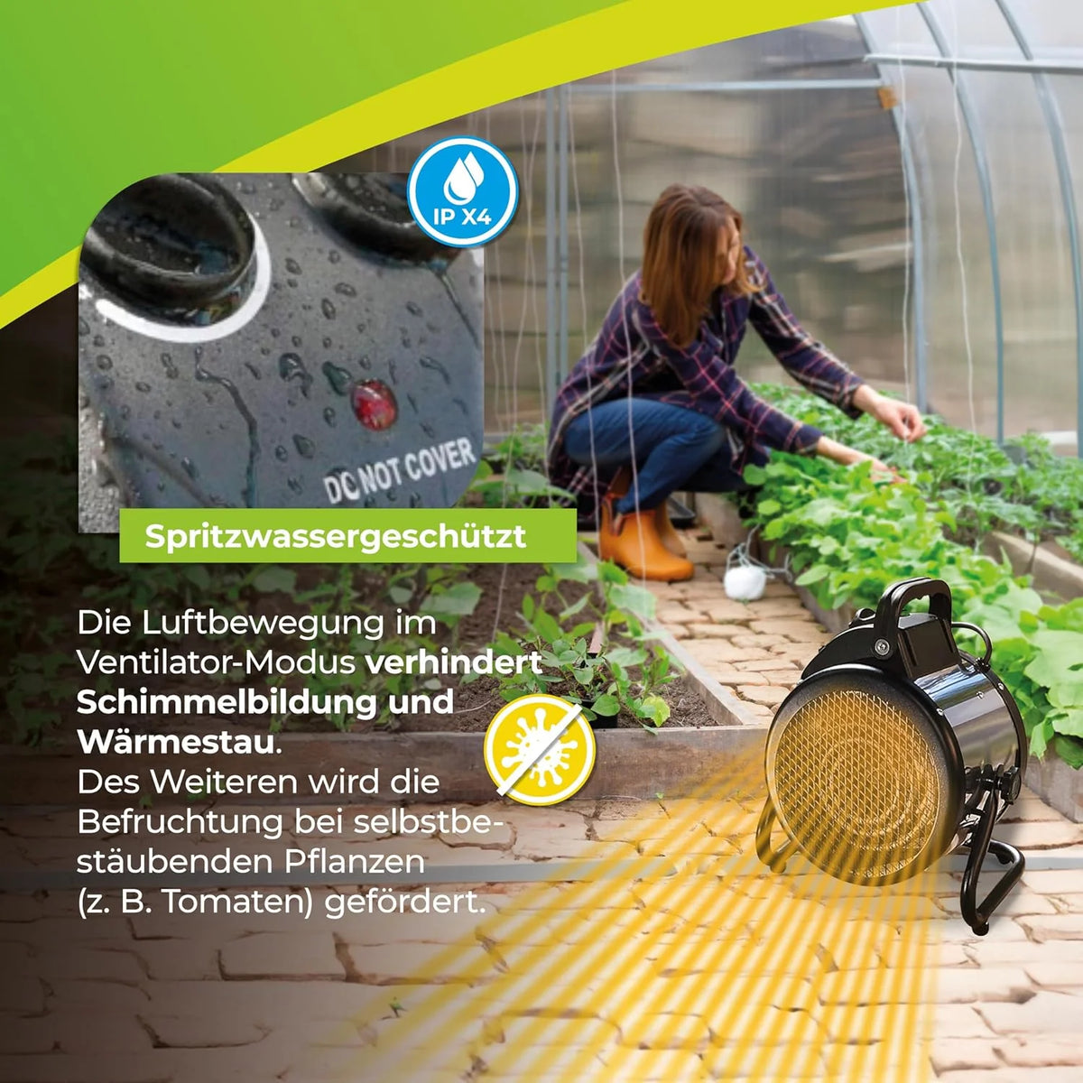 Bio Green Palma Grzejnik elektryczny, 2000 W, Wielokolorowy
