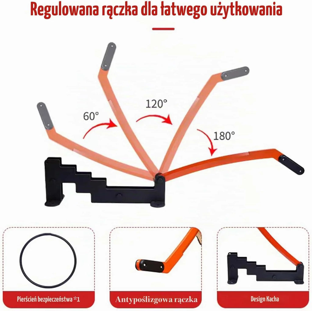 Ścienna łuparka do drewna, ręczna łuparka do drewna ze stali węglowej, uchwyt ścienny, łuparka do drewna opałowego, narzędzie do rozdrabniania drewna na zewnątrz