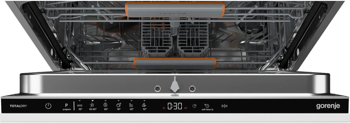 Gorenje GV642C65 zmywarka do naczyń/urządzenie do zabudowy z przodu nie wchodzi w zakres dostawy/Made in EU/60 szerokość/14 nakryć wymiarowych/6 programów/TotalDry/Total AquaStop/SpeedWash/Inox/EEK: C