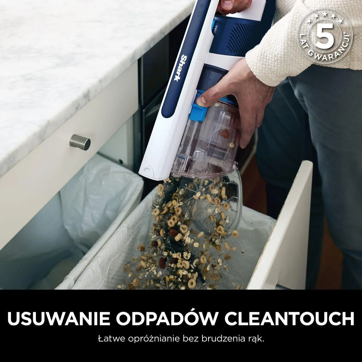 Shark PowerPro odkurzacz bezprzewodowy, granatowy metaliczny, IZ380EU