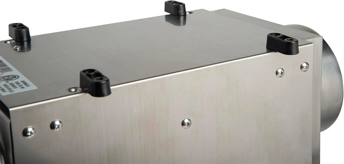 Ecor Pro DH1200 INOX DryFan adsorpcyjny osuszacz powietrza, stal nierdzewna, 12 l dzień, 500 W, do usuwania uszkodzeń spowodowanych wodą i suszenia budowlanego