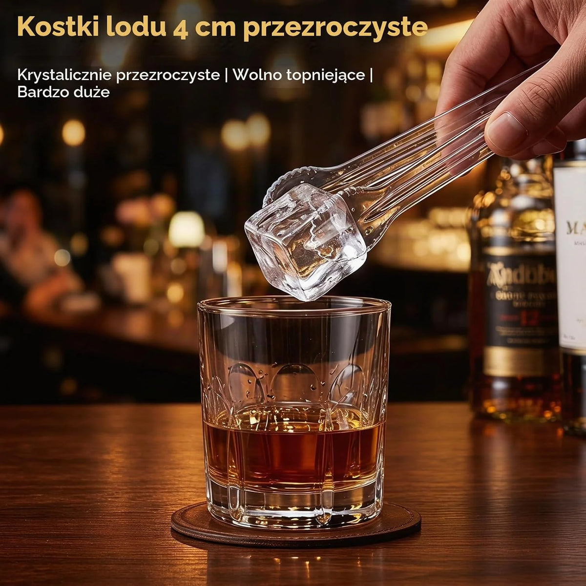 COSTWAY Kostkarka do lodu, maszyna do lodu 3 sztuki w ciągu 20 minut