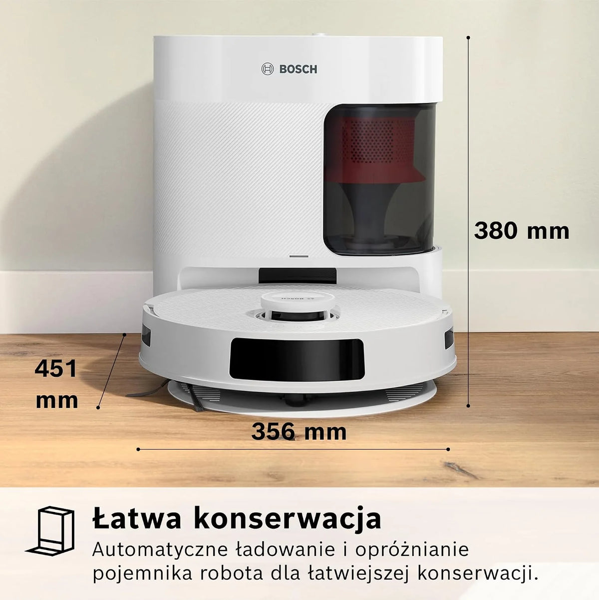 Bosch Spotless+ Robot sprzątający, BCRD1W, biały