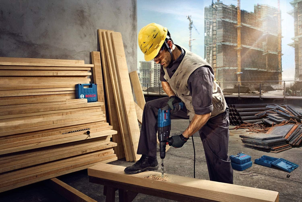 Bosch Professional: młot udarowo-obrotowy GBH 240 F (790 W, energia udaru 2.7 J, wymienny uchwyt SDS plus, ogranicznik głębokości, walizka)