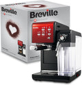 Breville Ekspres do kawy Kolbowy PrimaLatte II VCF109X, 19 Bar, Zintegrowany automatyczny spieniacz do mleka, wyjmowany pojemnik na mleko, Czerwony