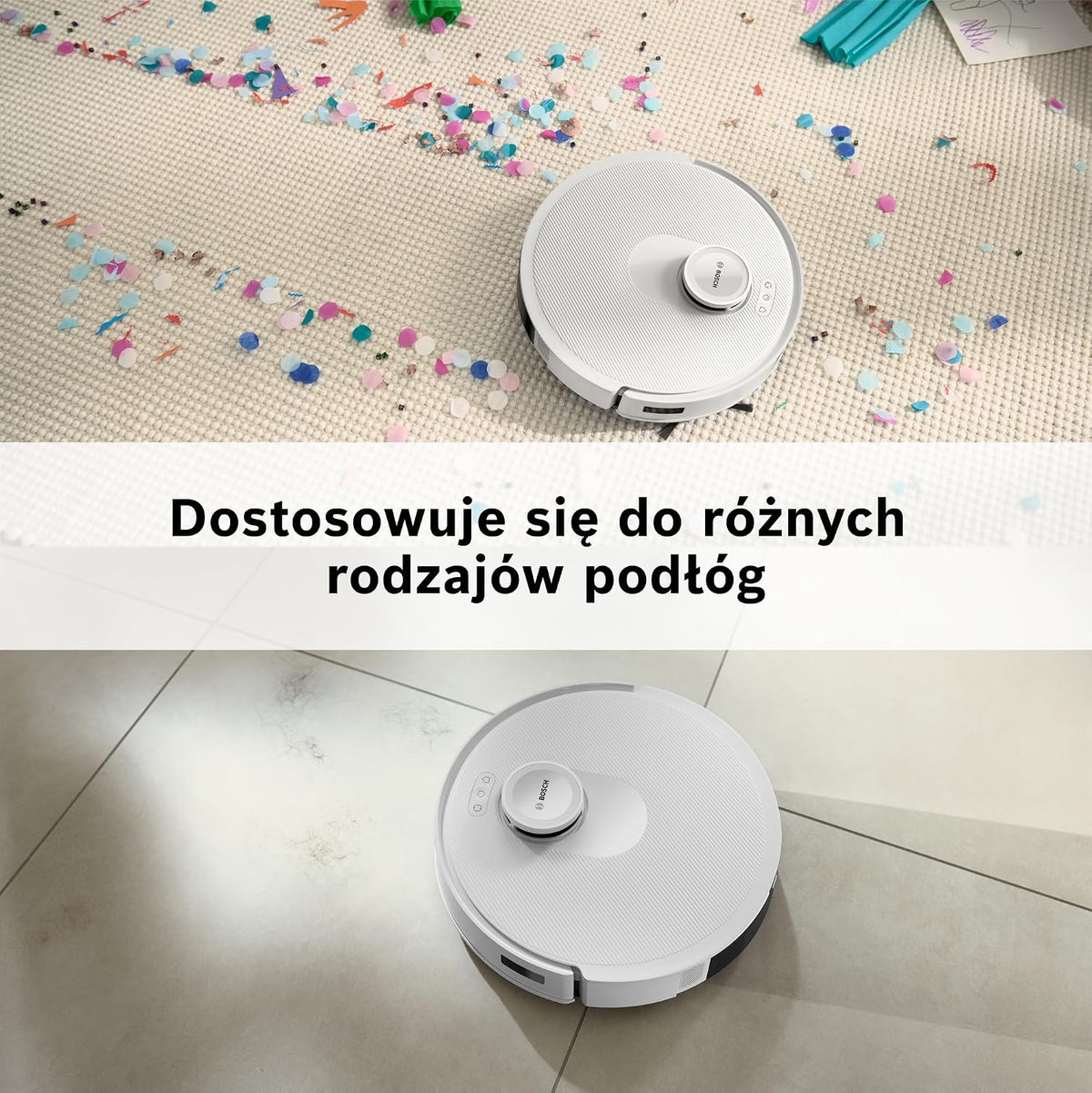Bosch Spotless+ Robot sprzątający, BCRD1W, biały