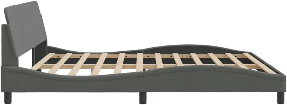 Rama łóżka, materiał Poliestru i Rama Wykonana z Litej Sosny, Jedno Podwójne łóżko Sypialni z Zagłówkiem i sklejką (200 x 200 cm)