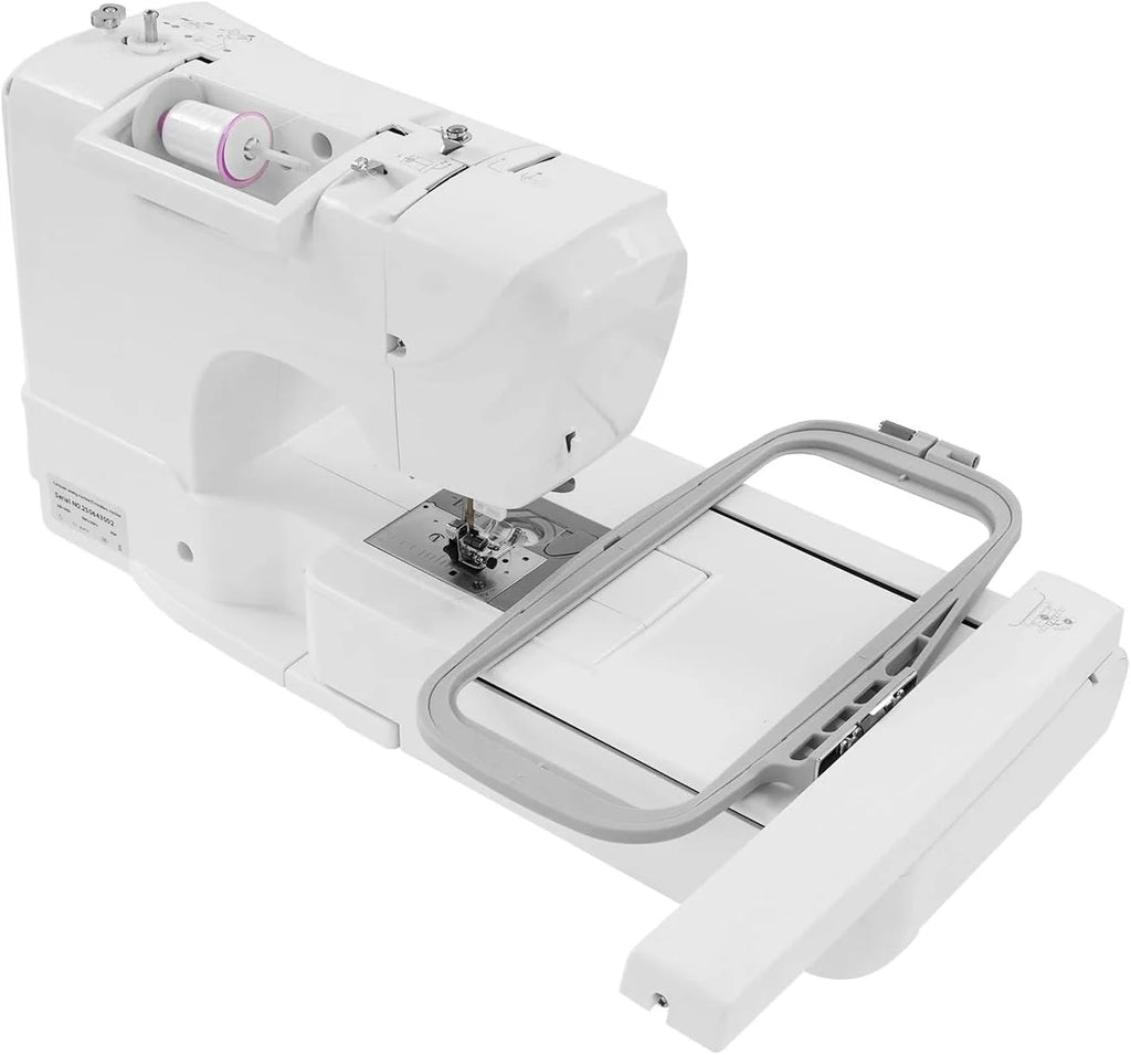 Hafciarka, sterowana komputerowo, maszyna do haftowania i szycia, zakres haftowania 100 x 235 mm, automatyczna maszyna do haftowania z 7-calowym ekranem dotykowym LCD (100-240 V, 50/60 Hz