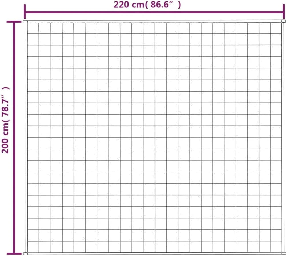 Koc obciążeniowy 200x220 cm 13 kg szary