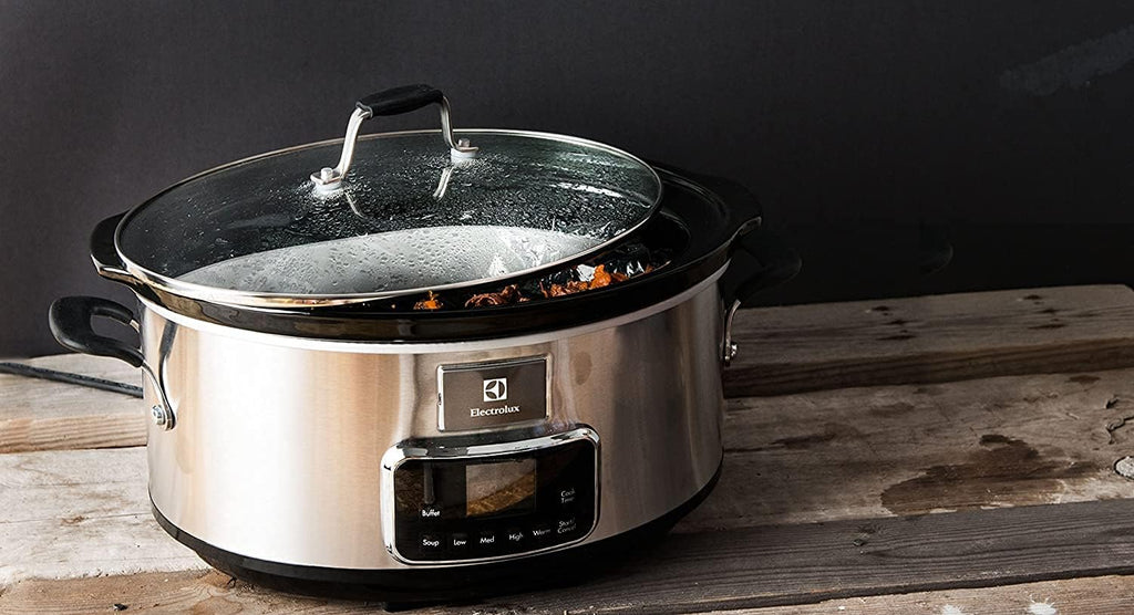 Electrolux ESC7400 Wolnowar – wolnowar ze stali nierdzewnej z 6 wstępnie zdefiniowanymi programami, 235 W, 6,6 l