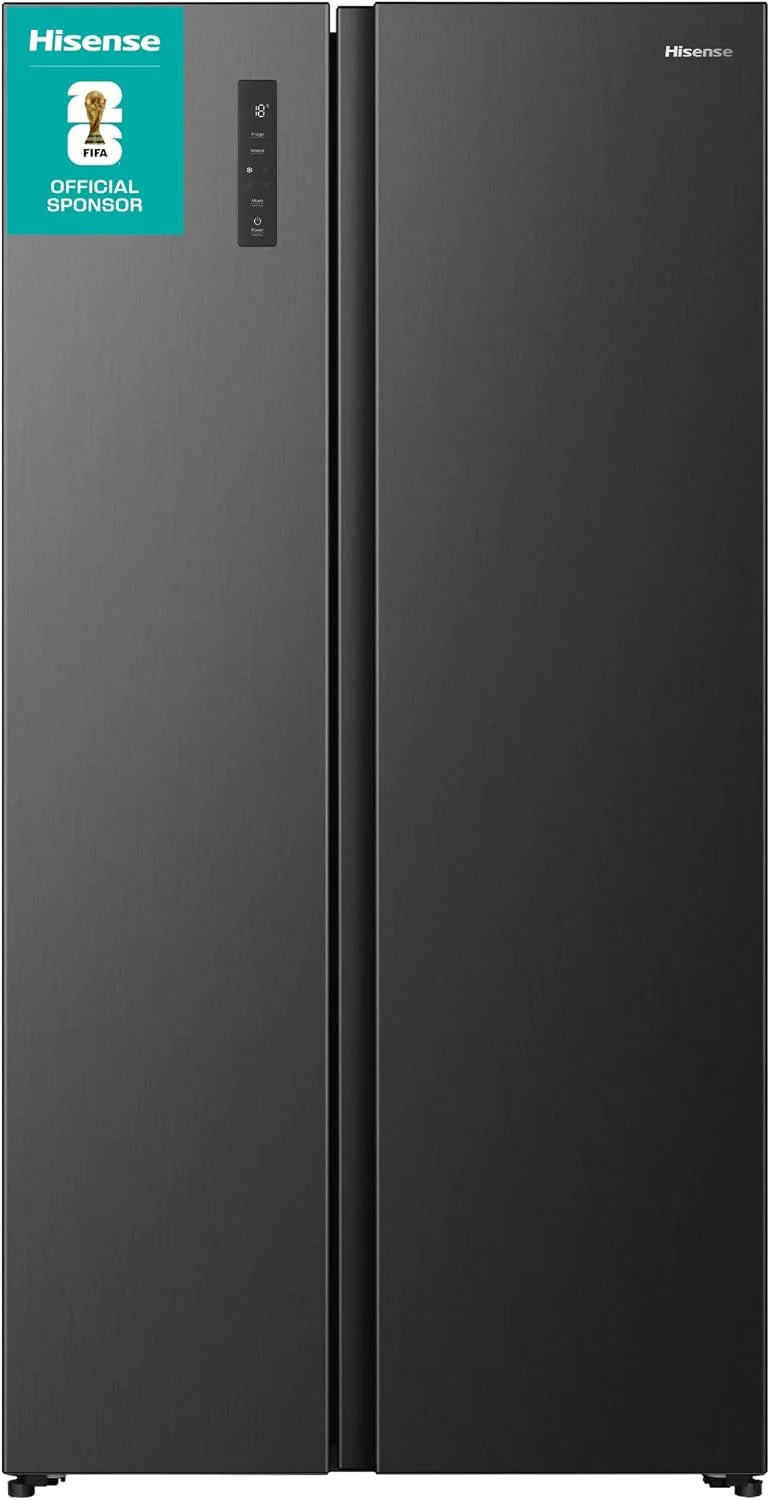 Hisense RS3P558NEFD lodówko-zamrażarka/wolnostojąca/pojemność całkowita 544 l/37 dB/EEK: D/Total No Frost/Big Box/czujnik temperatury/komora drzwiowa XXL/ (szer. x wys. x gł.): 91,1 × 178,6 × 61,5