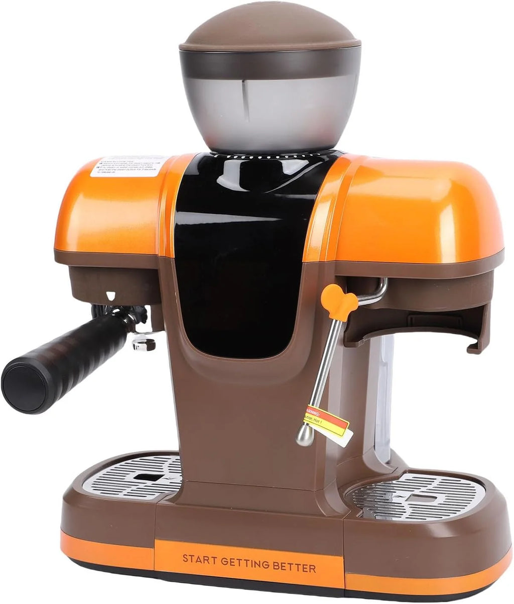 Bewinner Ekspres do Kawy, Półautomatyczny Ekspres do Kawy z Wbudowanym Młynkiem i dyszą Pary, Pompa 19 Barów, Zbiornik 800 Ml, Kolba 58 Mm do Domowego (Wtyczka UE 220 V)