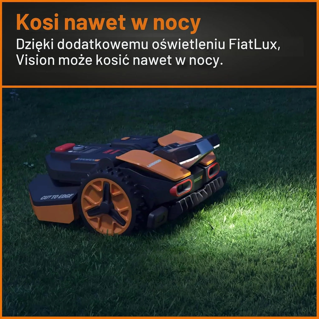 Worx Landroid Vision Robot Koszący, Czarny/Pomarańczowy, 1300 m²