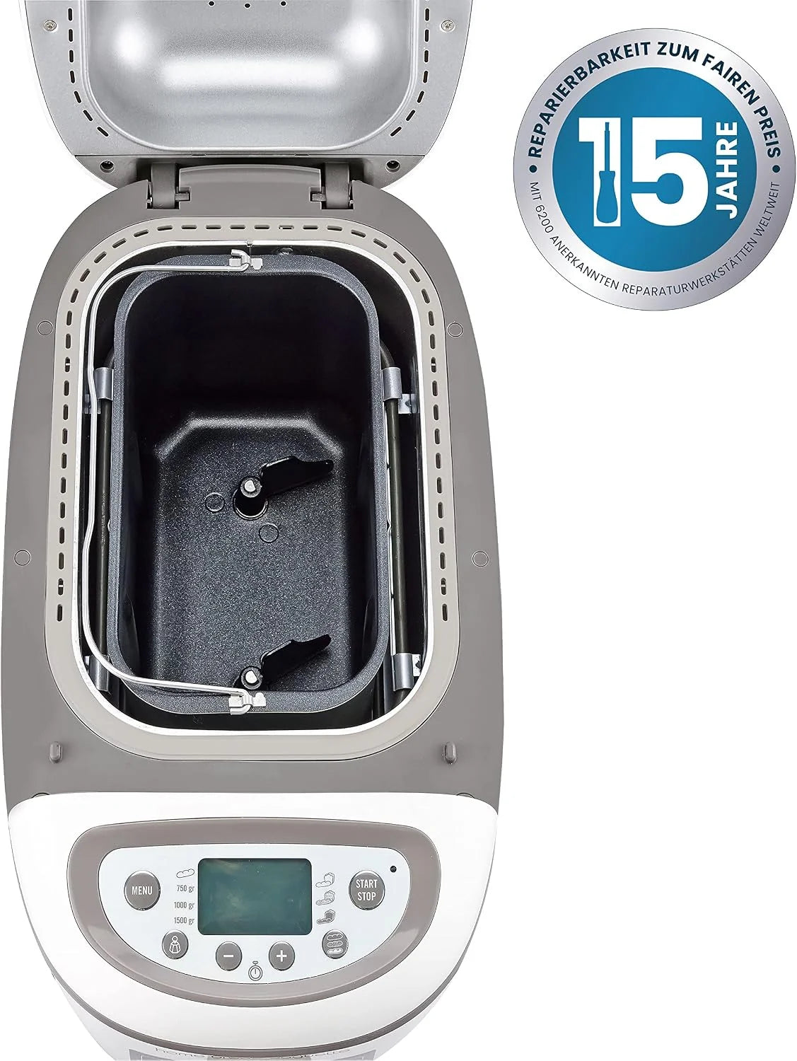 Moulinex OW6101 Home Bread Bagieette automat do pieczenia chleba | na maks. 1,5 kg chleba | 16 programów | chleb domowej roboty | forma do chleba z powłoką zapobiegającą przywieraniu | w zestawie blacha do bagietek i zeszyt z przepisami | kolor biały