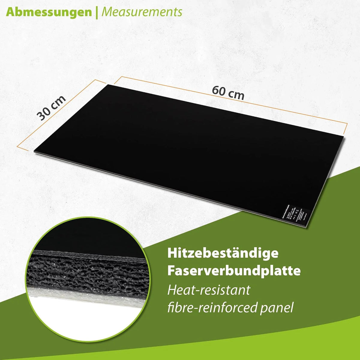 Płyta grzewcza na podczerwień, ogrzewanie biurkowe, 30 x 60 cm, 150 W, ze ściemniaczem do bezstopniowej regulacji, ogrzewanie na podczerwień dla ciepłych nóg, samoprzylepna na biurko / stół roboczy