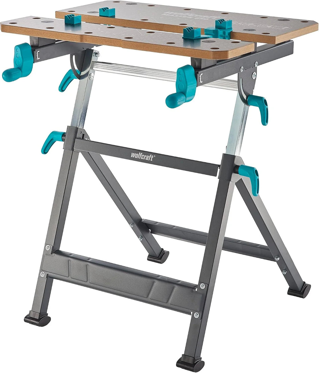 Wolfcraft Master 650 Ergo Stół Zaciskowo-Roboczy, Antracytowy/Szary, 650 x 720 x 950 mm
