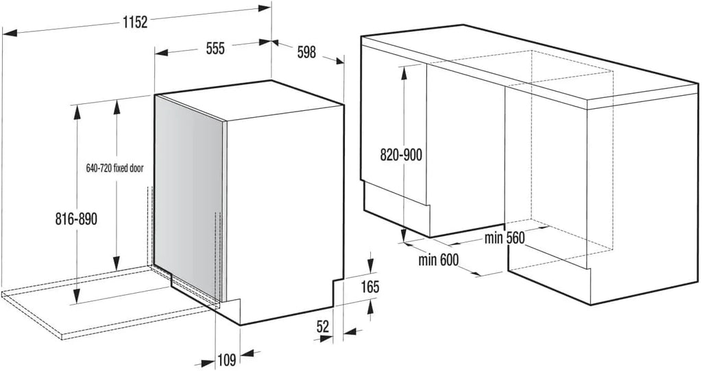 Gorenje GV16A zmywarka do zabudowy