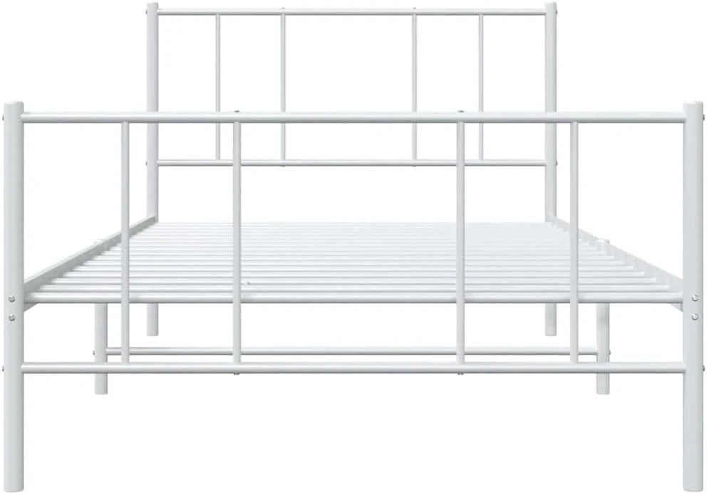 Malowana proszkowo stal 90x200 klasyczny biały
