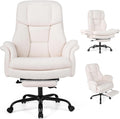 COSTWAY Krzesło biurowe z podnóżkiem, 5-stopniowo regulowane podłokietniki