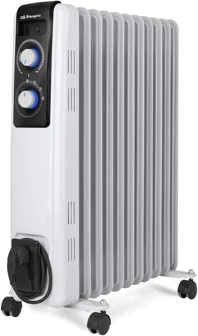 Orbegozo RF 2500 grzejnik olejowy, modułowa konstrukcja z 11 elementami, 2500 W, biały