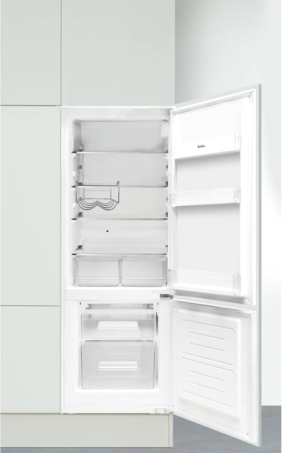 Amica Zamrażarka do zabudowy EKGC 16156-1/1450 mm nisza/technologia drzwi holowanych/inwerter/sterowanie elektroniczne/alarm otwierania drzwi
