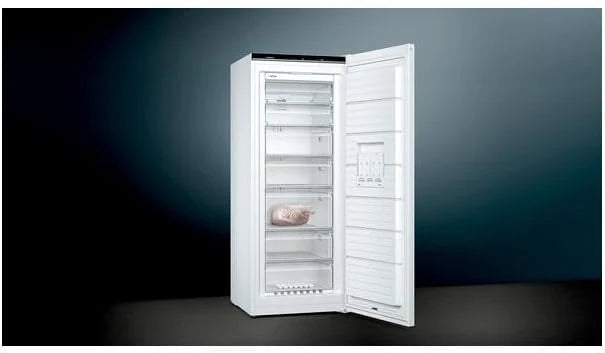 Siemens GS54NUWDV iQ500 zamrażarka wolnostojąca/D / 212 kWh/rok / 328 l/noFrost/bigBox/oświetlenie wewnętrzne LED/superFreezing/biała