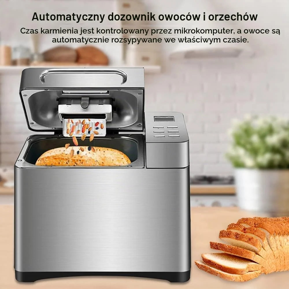 automat do pieczenia chleb, 650 W, 19 programów do pieczenia, 1000 g, automatyczna maszyna do chleba