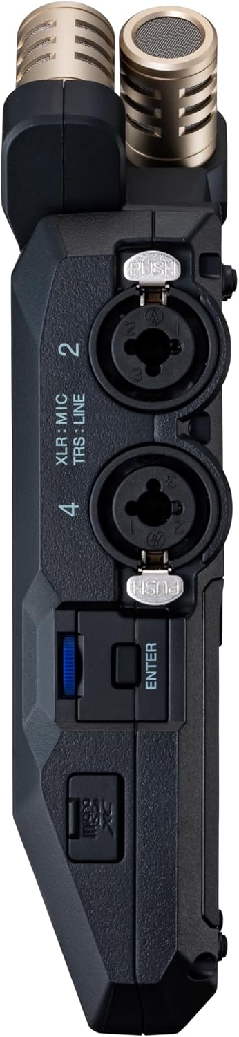 ZOOM H6essential Handy Recorder – Przenośny rejestrator audio 32-bit float z nagrywaniem 6 ścieżek – Idealny do podcastów, muzyki i dźwięku filmowego – Czarny