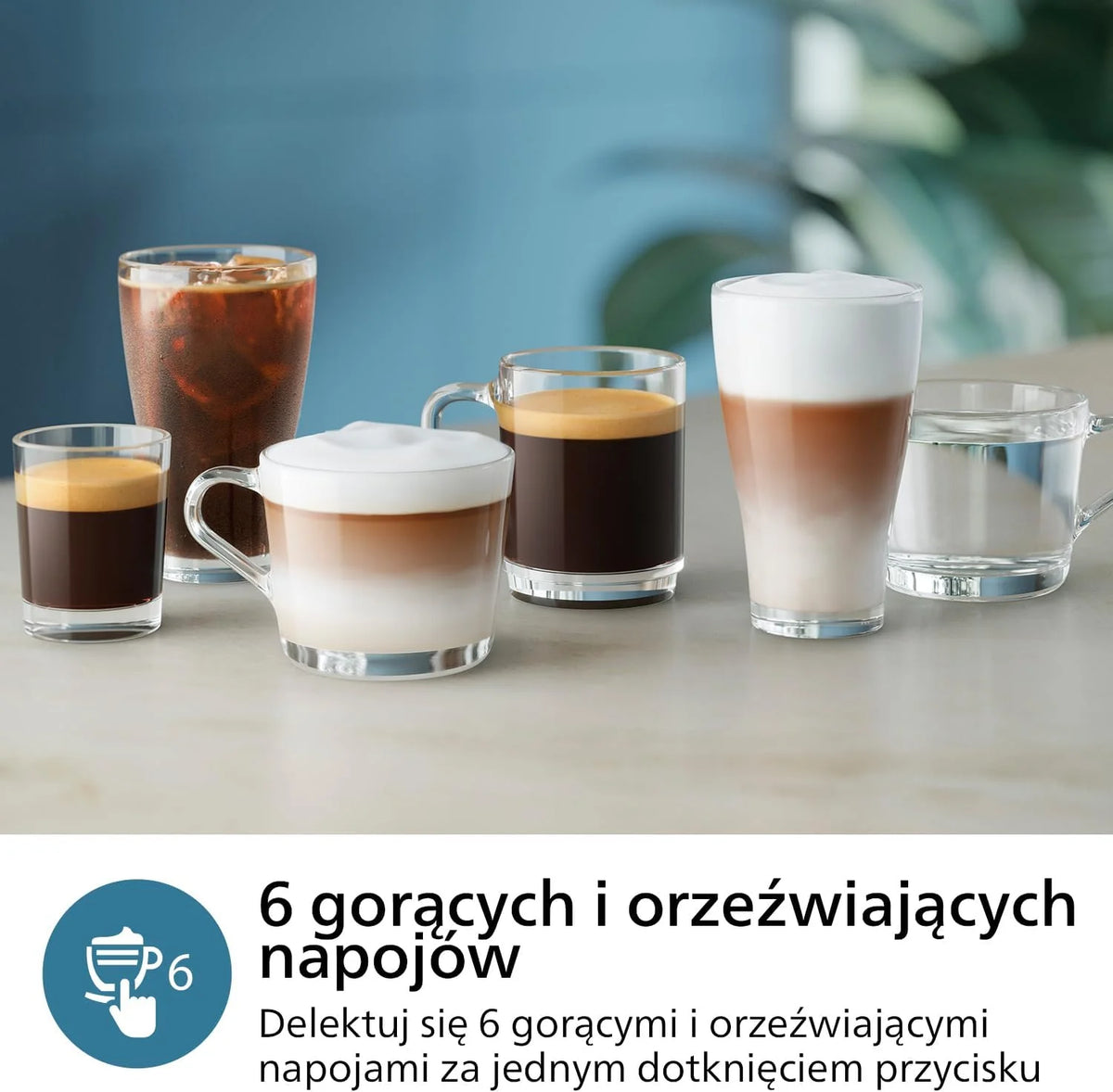 Philips Automatyczny Ekspres do Kawy 3300, LatteGo, Czarny Chrom