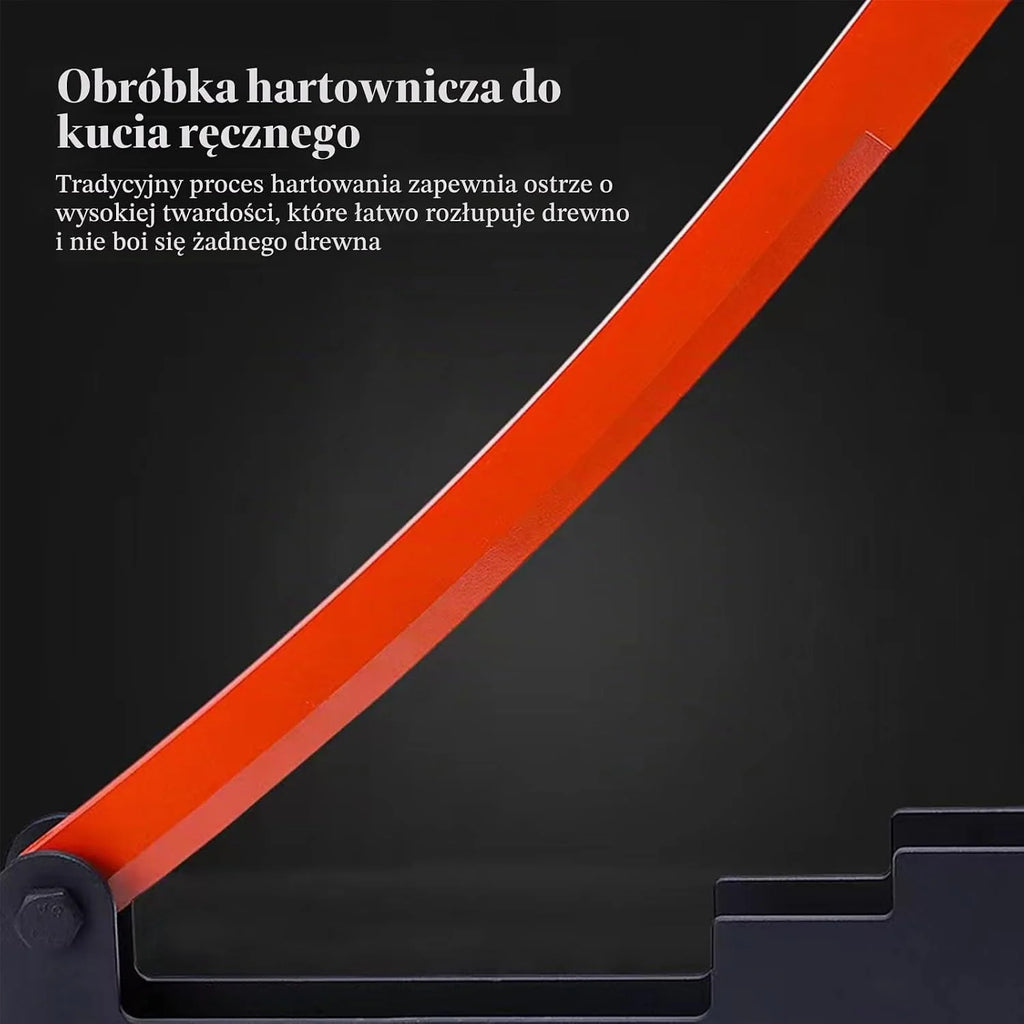 Ścienna łuparka do drewna, ręczna łuparka do drewna ze stali węglowej, uchwyt ścienny, łuparka do drewna opałowego, narzędzie do rozdrabniania drewna na zewnątrz