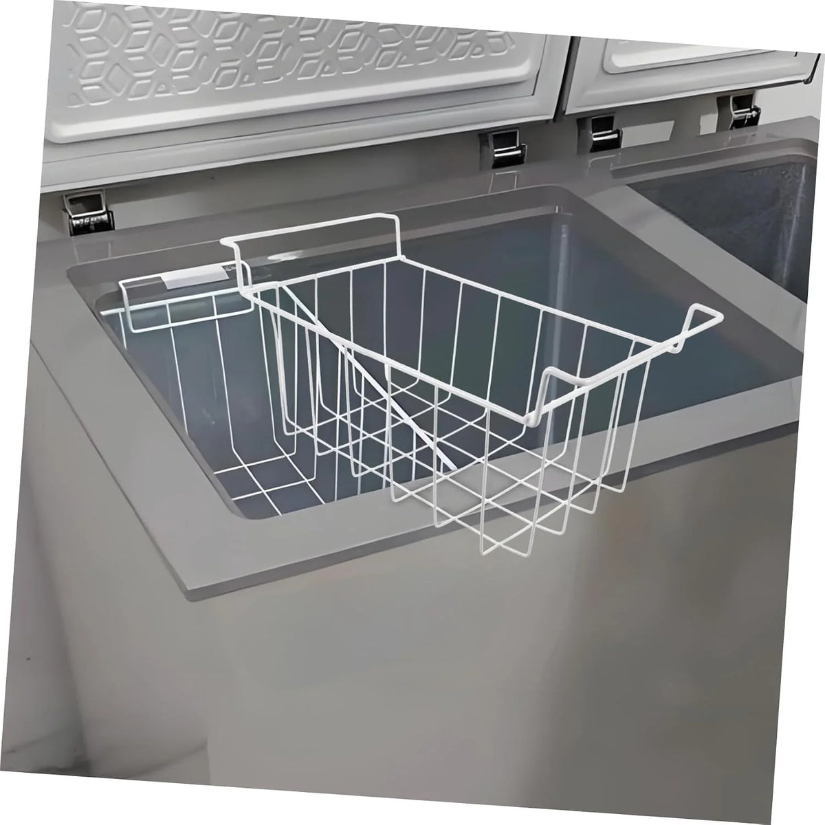 Pogrubiony metalowy drut zamrażarka Sto kosz do zamrażarki skrzyniowej i refriratorów - zoptymalizowana konstrukcja Air Culat dla wydajnego przechowywania żywności i nizat