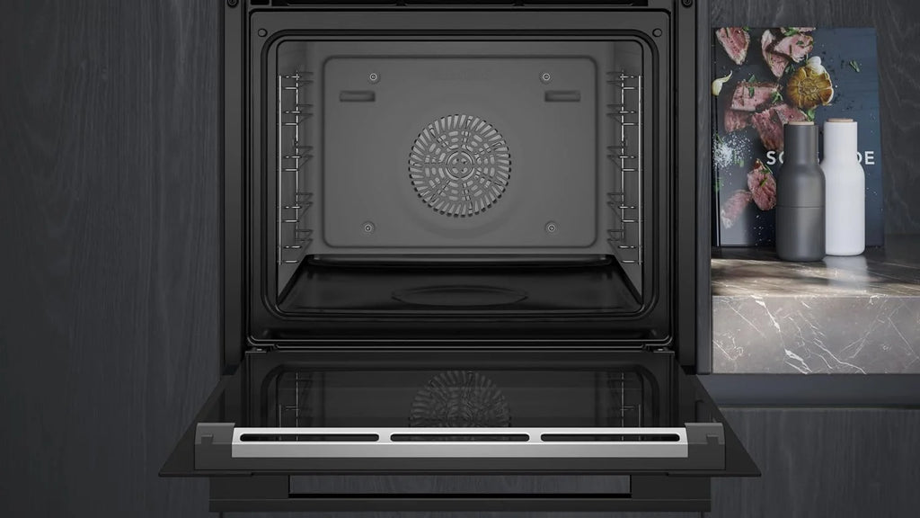Siemens HS758G3B1 iQ700 inteligentny piekarnik parowy do zabudowy, 59,4 cm szerokości, humidClean Plus – do szybkiego czyszczenia, asystent piekarnika ze sterowaniem głosowym, cookControl Pro, TFT