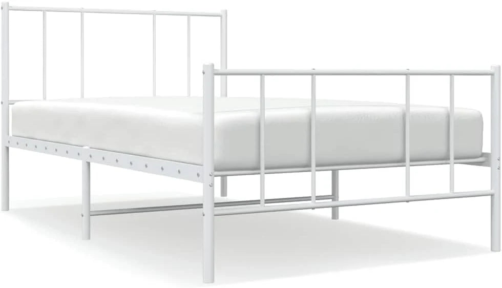 Malowana proszkowo stal 90x200 klasyczny biały