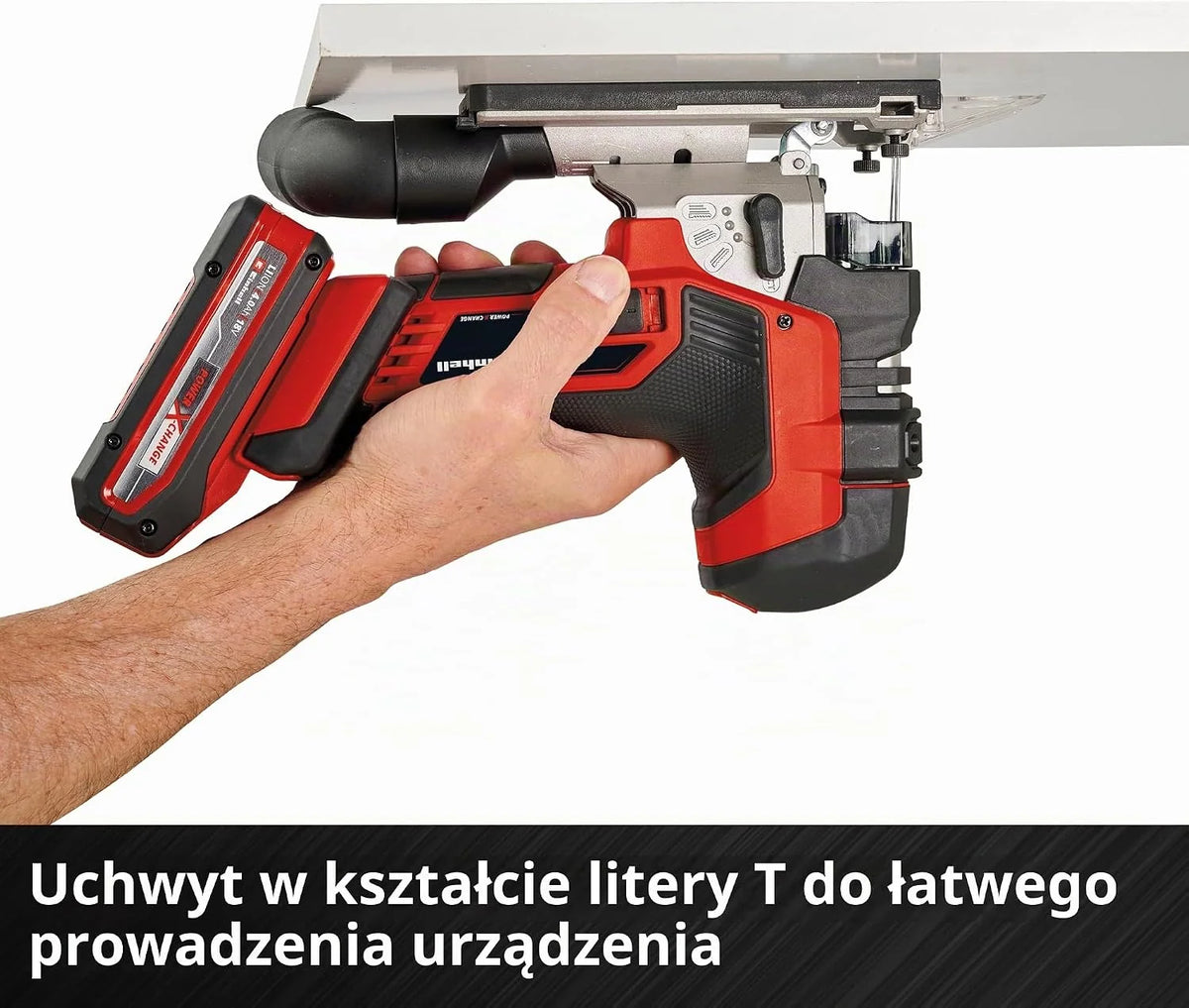 Einhell Power X-Change akumulatorowa wyrzynarka – silnik bezszczotkowy 18 V, głębokość cięcia 135 mm, długość skoku 26 mm, profesjonalna elektryczna piła wyrzynarkowa TP-JST 18/135 Li z 3 ostrzami