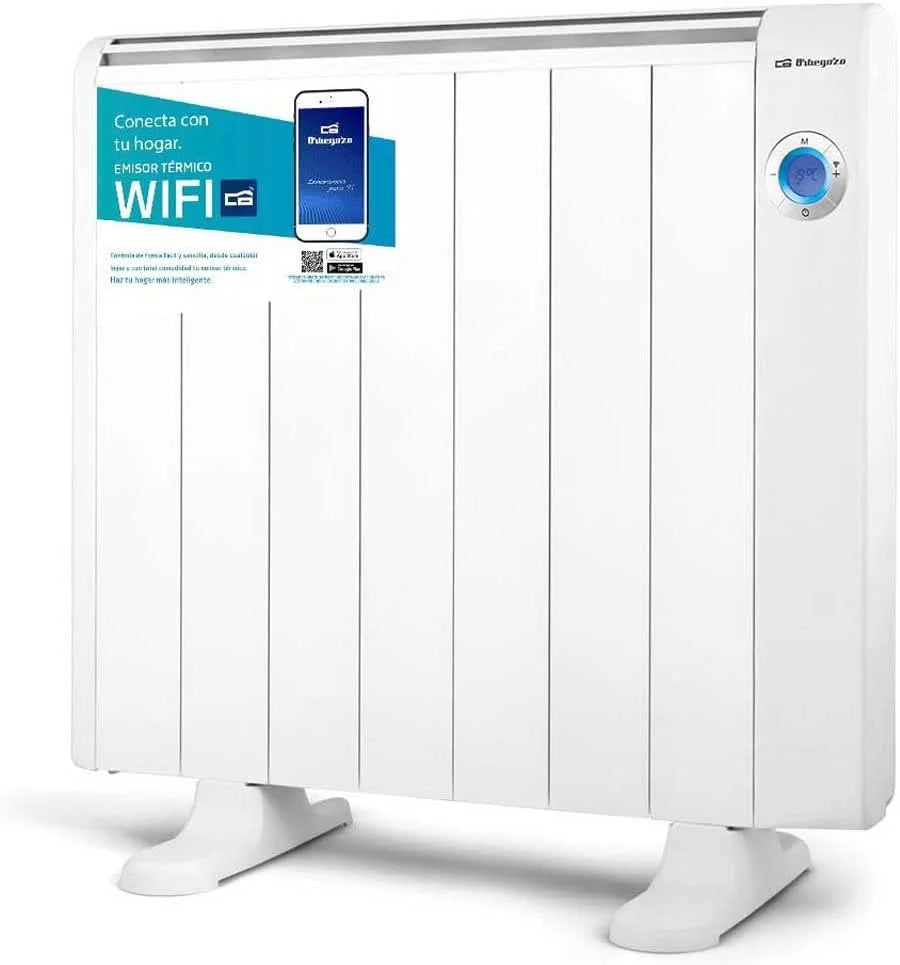 Orbegozo RRW 1300 - Nadajnik ciepła WiFi Niskie zużycie, Olejowy, Programowalny, 3 tryby, Orbegozo App, 1300 W