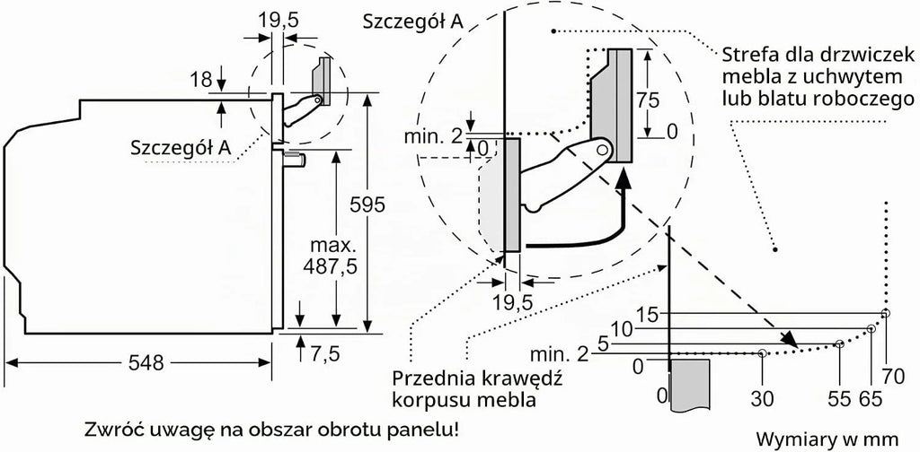 Bosch Hausgeräte HRG7764B1 seria 8 inteligentny piekarnik do zabudowy z funkcją wspomagania pary, 60 x 60 cm, zbiornik na wodę 1 l, wyświetlacz dotykowy TFT Plus; Air Fry; ręczne uderzenie pary;