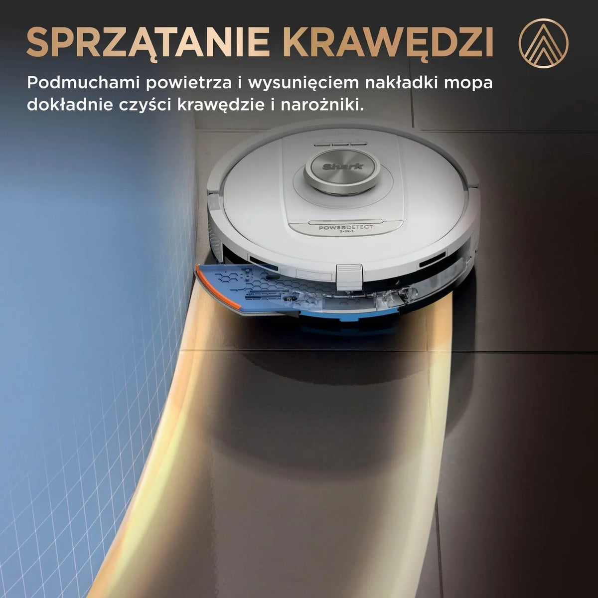 Shark PowerDetect Robot odkurzająco-mopujący 2 w 1, automatyczne opróżnianie, napełnianie i czyszczenie NeverTouch Pro (60 dni), 3D i LiDAR, NeverStuck, WiFi/aplikacja, biały, AV2800ZEEUWH