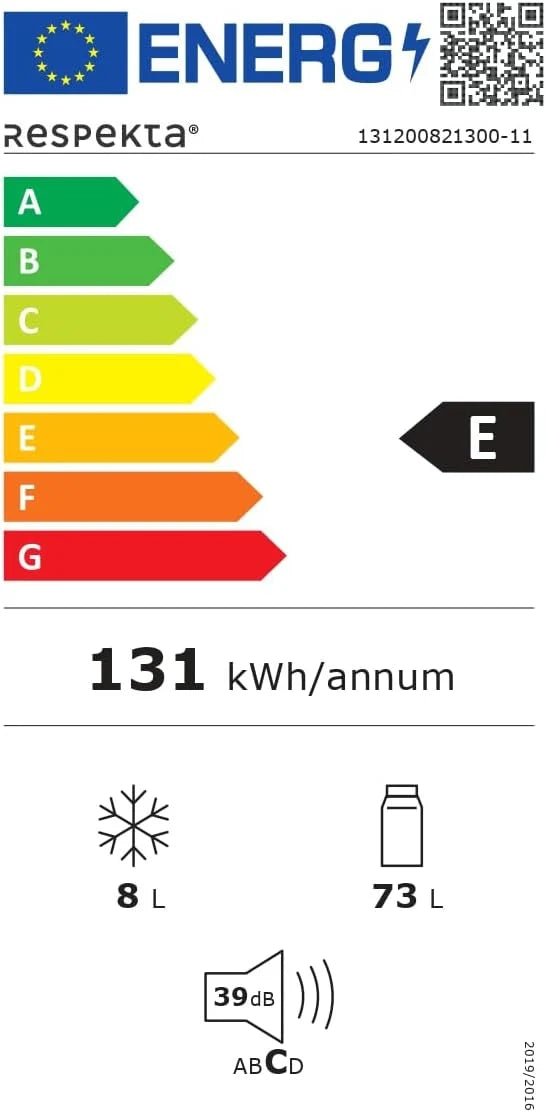 Respekta Lodówka, 81 L, KSU50-11, biała