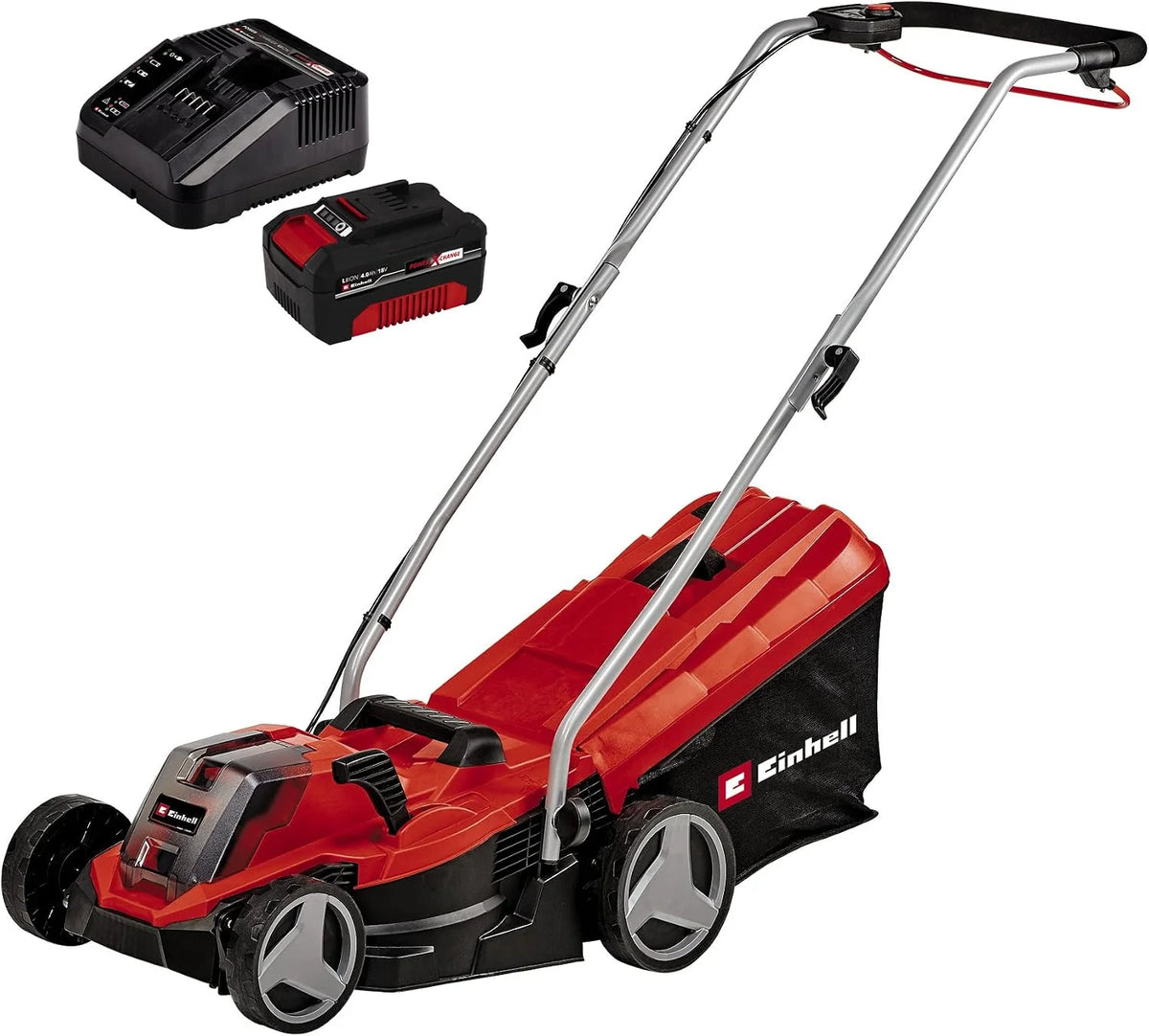 Einhell Ge-Cm 18/33 Li Kosiarka, Czarny/Czerwony, 33 cm