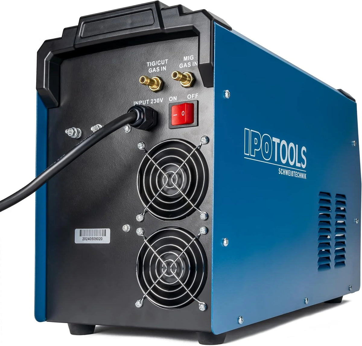 IPOTOOLS Spawarka kombinowana MIG-185CMT 7 w 1 WIG MIG MAG spawarka z przecinarką plazmową 45 A Synergic Inverter spawarka z 185 A z Flux, MMA | 230 V | 7 lat