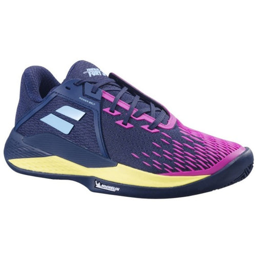 Buty tenisowe męskie Babolat Propulse Fury 3 Clay dark blue/pink aero