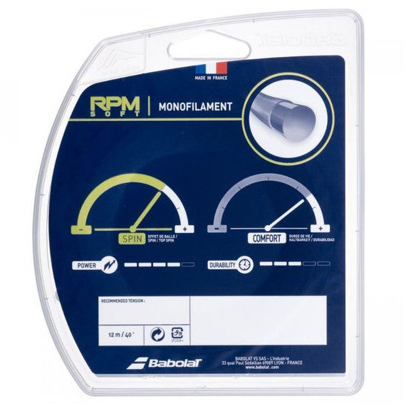 Naciąg tenisowy Babolat RPM Soft set. 12 m. grey